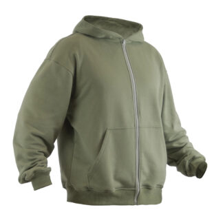 Флісовий худі з капюшоном Oversize. Олива
