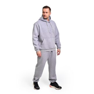 Спортивний костюм утеплений (худі + штани). Сірий