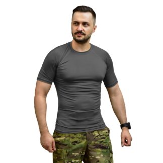 Компресійна футболка потовідвідна. Чорний