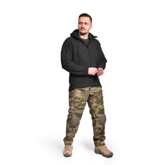 Флісова кофта з капюшоном M4A3. Чорний