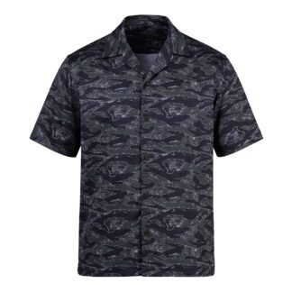 Гавайська сорочка Surf. Black Tiger Stripes Camo